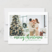 BUDGET Green Frohe Weihnachts-Herz-Script-Foto (Vorderseite)