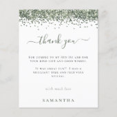 Budget Green Glitzer Foto Hen Party Vielen Dank (Vorderseite)