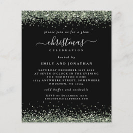 Budget Green Glitzer Weihnachts-Party Black