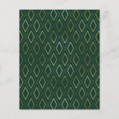 Budget Green Gold Foto Abschluss Celebration (Rückseite)