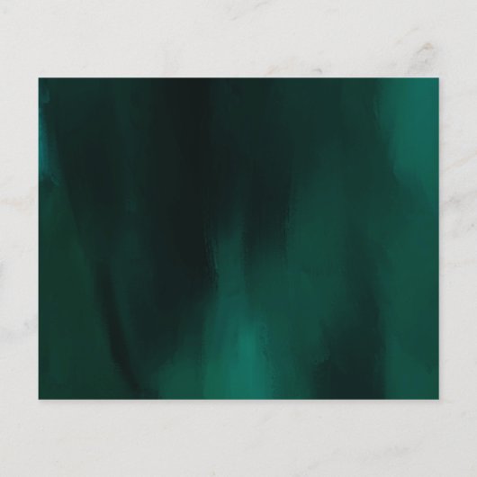 Budget Green Gold Quinceanera Save the Date (Rückseite)