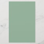 BUDGET Green Gold Wedding Menü (Rückseite)