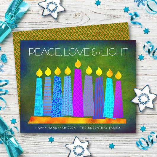 Budget Green Hanukkah Boho Candles Peace Liebe Car