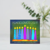 Budget Green Hanukkah Boho Candles Peace Liebe Car (Stehend Vorderseite)