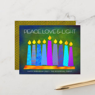 Budget Green Hanukkah Boho Candles Peace Liebe Car