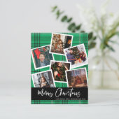 Budget Green Kariert Multi Foto Christmas (Stehend Vorderseite)