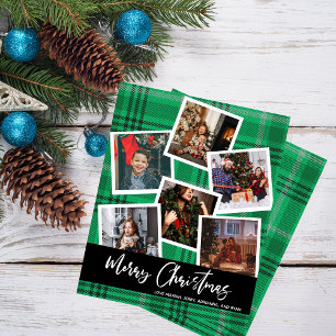 Budget Green Kariert Multi Foto Christmas