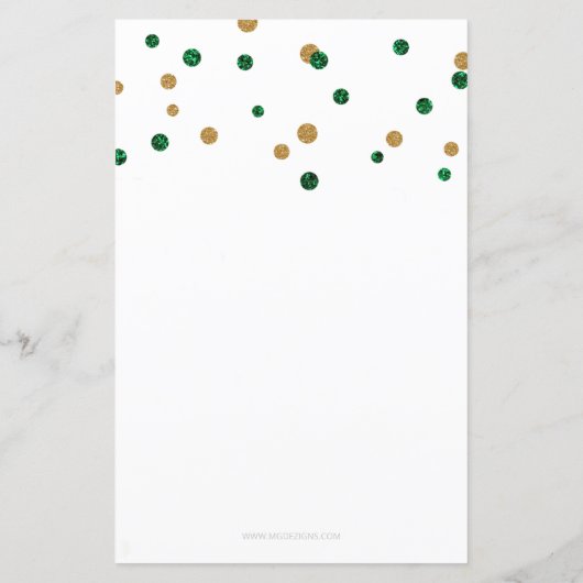 Budget Green Kleeblatt St Patricks Day Einladung (Rückseite)