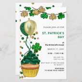 Budget Green Kleeblatt St Patricks Day Einladung (Vorne/Hinten)