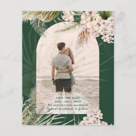 BUDGET Green Pampas Grass FOTO Wedding MATTE Flyer
