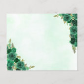 Budget Green Princess Quinceañera Save the Date (Rückseite)