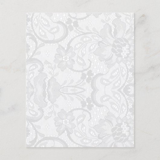 Budget Green Ribbon Lace Sweet 16 Einladung (Rückseite)