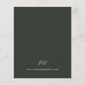 Budget Green & Terra Cotta Floral Wedding S2 - DK (Rückseite)