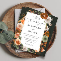 Budget Green & Terra Cotta Floral Wedding S2 - DK