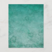 Budget Green Watercolor Woodland Fox Baby Dusche (Rückseite)