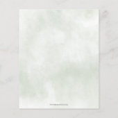 Budget Greenerity Wedding Dress Brautparty Einladu (Rückseite)