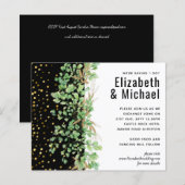 Budget Greenery Blätter Night Sky Wedding (Vorne/Hinten)