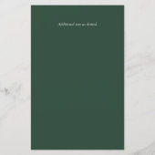 BUDGET Greenery Blush Blätter Wedding Einladungen  (Rückseite)