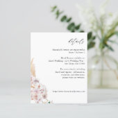 Budget Greenery Boho Tropical Floral Details (Stehend Vorderseite)