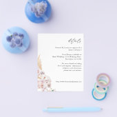 Budget Greenery Boho Tropical Floral Details Flyer (Einzeln)