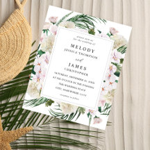 Budget Greenery Boho Tropical Floral Wedding