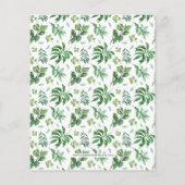 Budget Greenery Bridal Dusche Einladung (Rückseite)