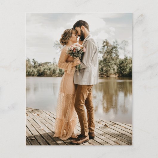 BUDGET Greenery Circle Border 2 Foto Hochzeit (Rückseite)