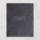 Budget Greenery Eucalyptus Wedding Einladung (Rückseite)