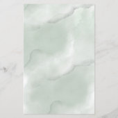 Budget Greenery Eucalyptus Wedding Einladung (Rückseite)