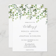 Budget Greenery Eucalyputs Hochzeit