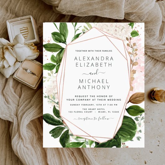 Budget Greenery Foliage Elegant Wedding