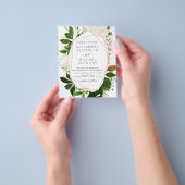 Budget Greenery Foliage Elegant Wedding Flyer (Gruppe)