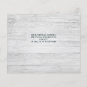 Budget Greenery Foto Hochzeit speichern das Datum (Rückseite)