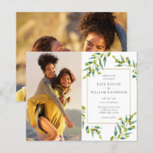 Budget Greenery Fotos Hochzeit Einladung