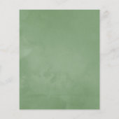 Budget Greenery Geometric Wedding Einladung Flyer (Hinten)