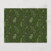 Budget Greenery Leaf Simple Frohe Weihnachten (Rückseite)