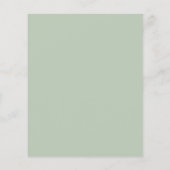 Budget Greenery Lilac Floral Wedding Einladung (Rückseite)