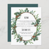 Budget Greenery Pine Cone Wedding (Vorne/Hinten)
