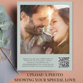 Budget Greenery QR Code Foto Hochzeit Einladung