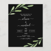 Budget Greenery Rustic Simple Elegant Wedding (Vorderseite)