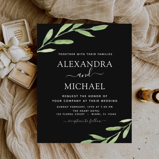 Budget Greenery Rustic Simple Elegant Wedding