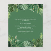 Budget Greenery Tropical Abschluss Ankündigung (Rückseite)