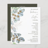 Budget Greenery Watercolor Eukalyptus Wedding (Vorne/Hinten)