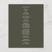 Budget Greenery Watercolor Eukalyptus Wedding (Rückseite)