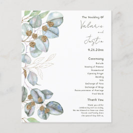 Budget Greenery Watercolor Eukalyptus Wedding