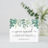 Budget Greenery Wir haben die Ankündigungskarte ve (Stehend Vorderseite)