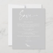 Budget Grey Trendy Branches Wedding 3 Photos (Rückseite)
