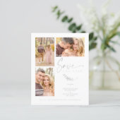 Budget Grey Trendy Branches Wedding 3 Photos (Stehend Vorderseite)