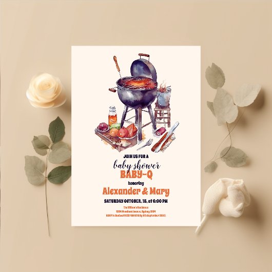 Budget GRILLEN Rustic Couples Baby Shower BabyQ