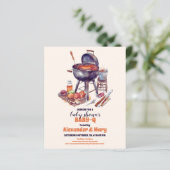 Budget GRILLEN Rustic Couples Baby Shower BabyQ (Stehend Vorderseite)
